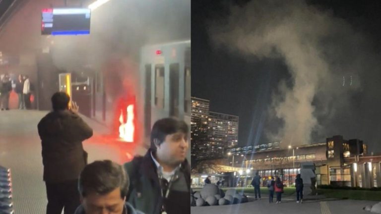 Graban incendio en tren del Metro: Revisa las estaciones sin servicio de la Línea 5