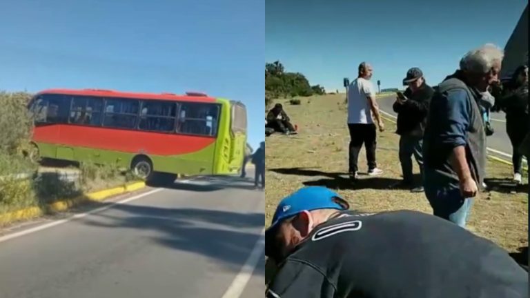 “Fue un milagro”: Emergencia por bus con 13 pasajeros que estuvo a poco de caer al vacío en Valparaíso