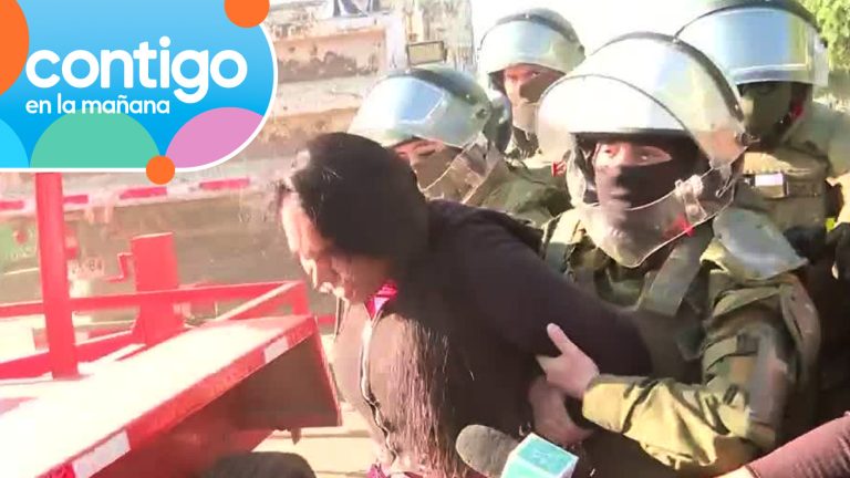 Mujer fue detenida en medio de desalojo de toma Dignidad: Habría lanzado piedras durante operativo