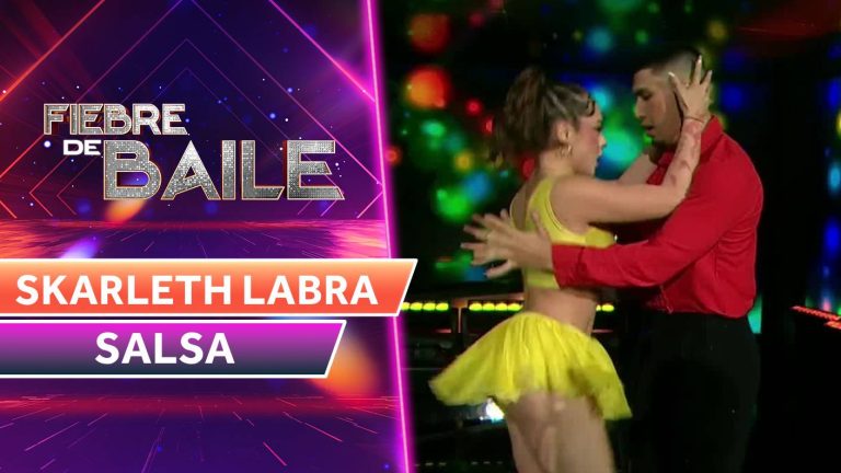 ¡LO DIO TODO! Skarleth Labra mostró sus mejores pasos de salsa en impecable show en Fiebre de Baile