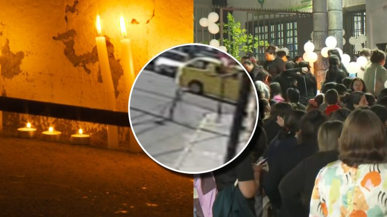 Conmoción por muerte de escolar: Realizan masiva velatón por niño de 12 años fallecido en choque a furgón en Recoleta