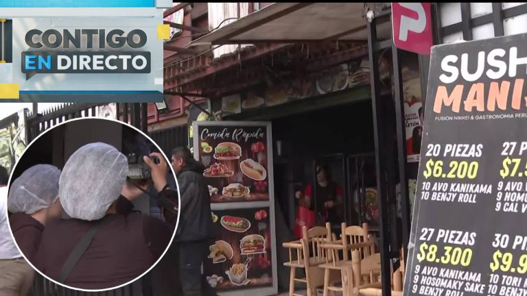 Clausuran local de sushi que tenía productos en descomposición en Peñalolén: Habían clientes comiendo
