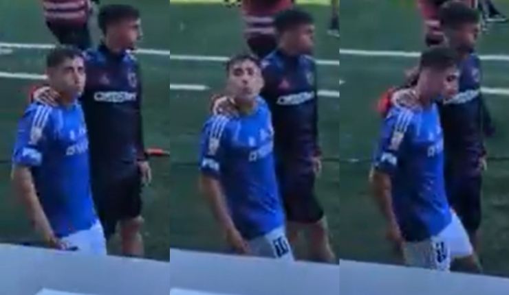 Arriesga importante sanción: La polémica imagen de Lucas Assadi con hinchas de la UC