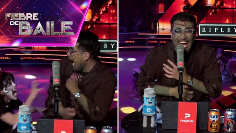 VIDEO | Claudio Michaux vivió tremendo susto EN VIVO durante capítulo terrorífico de Fiebre de Baile