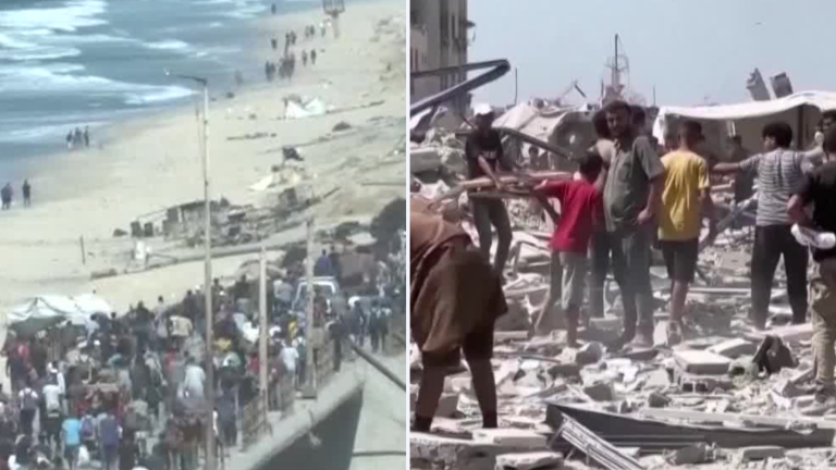 VIDEO | Capan a miles de palestinos retornando a Gaza tras alto al fuego de Israel y Hamás