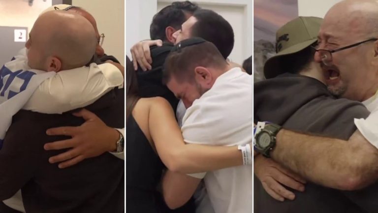 VIDEO | Rehenes israelíes se reunieron con sus familias tras dos años secuestrados
