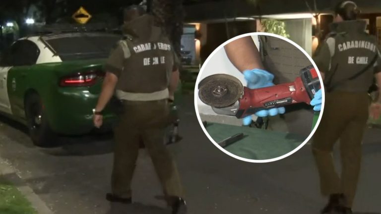 Hasta con sierra eléctrica: Pillaron a ladrón con las manos en la masa robando una casa en Providencia