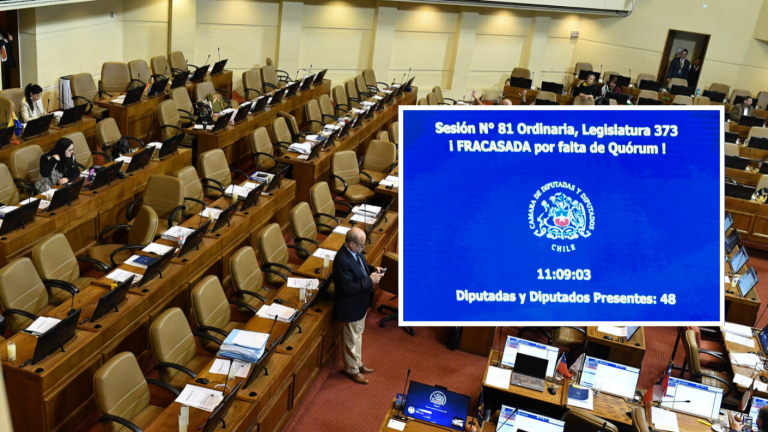 Masiva ausencia de diputados: Fracasa sesión de la Cámara porque no estaban en la sala