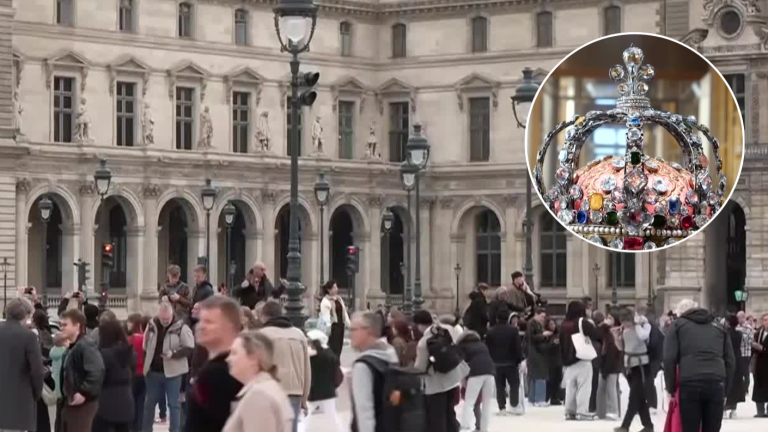 Cinematográfico robo en el Museo del Louvre: Sustrajeron joyas de Napoleón