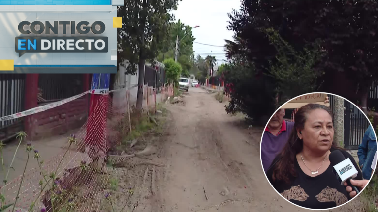 “Las veredas las hicimos nosotros”: Vecinos de Conchalí denuncian peligrosa falta de pavimento en calles