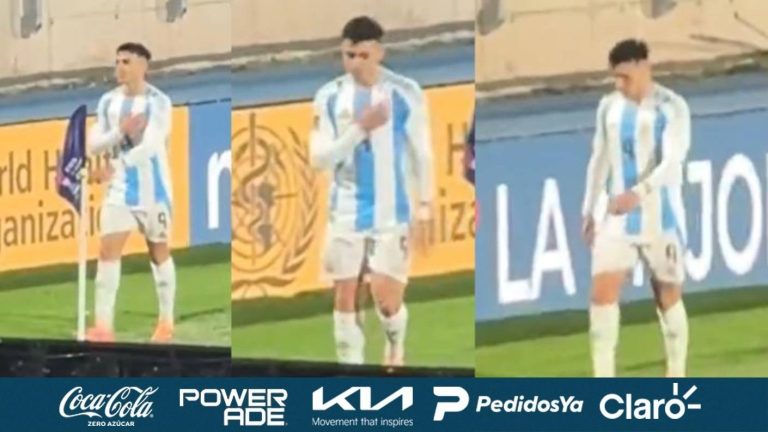 Se acabó la humildad: El polémico gesto de goleador de Argentina a hinchas chilenos en el Mundial Sub 20