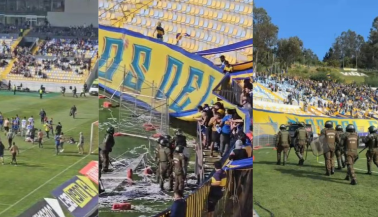 VIDEO | Hinchas ingresan a la cancha y obligan a suspender duelo entre la UC y Everton