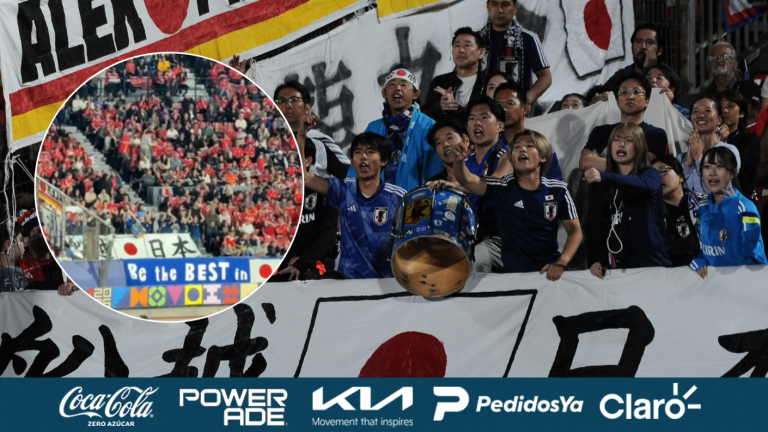 ¡Inesperada unión! Chilenos cantan al ritmo de bombo japonés en plena barra del Mundial Sub 20