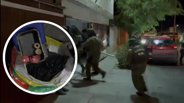 VIDEO | Tenían explosivos escondidos bajo la cama: Así fue la detención que desbarató banda en Calama