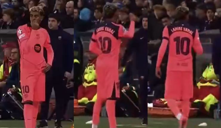 Nueva polémica de Lamine Yamal: El gesto que realizó a hinchas en duelo de Champions League