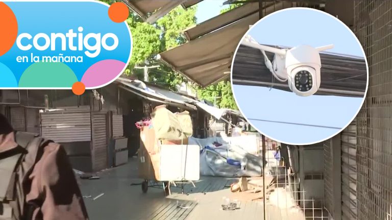 ¡Insólito! Comercio ambulante instaló cámara de seguridad en tendido eléctrico de Barrio Meiggs