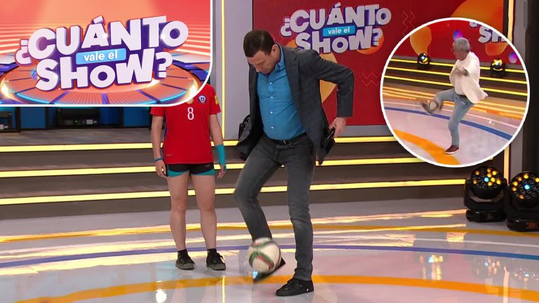¡Competencia de dominadas! Julián Elfenbein y Mauricio Flores se midieron en un duelo en el estudio