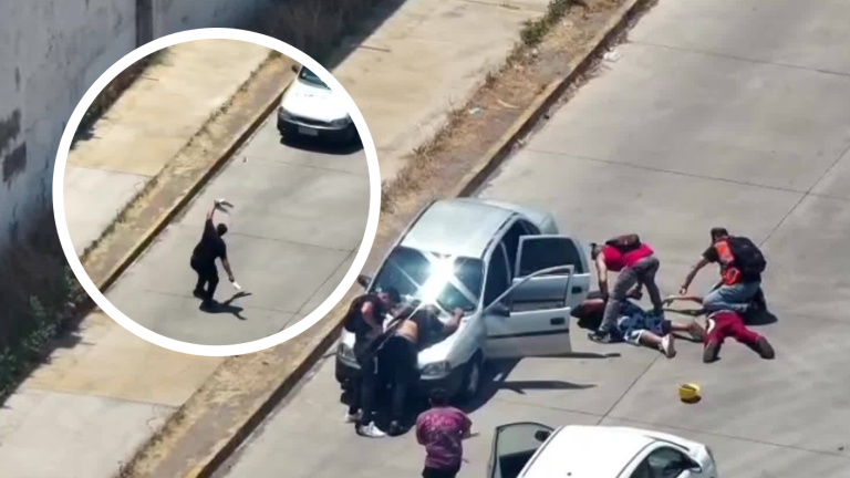 VIDEO | Descarado: Detienen infraganti a tres 