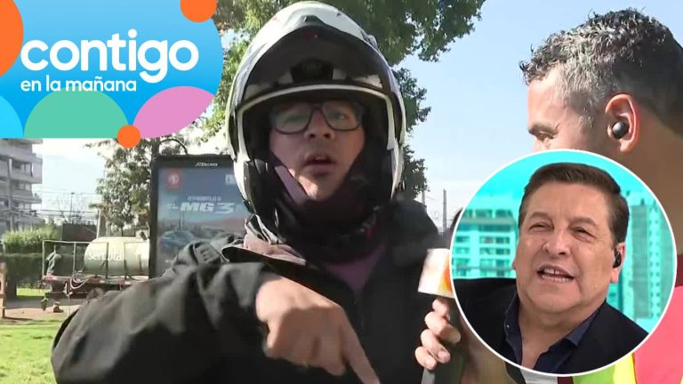 “¿Cuál es el problema?”: JC Rodríguez se enfrentó con motociclista que reclamó por fiscalizaciones La Reina