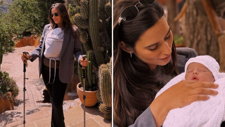 “Usé bastones para bajar de la casa”: Meli Noto cuenta cómo enfrenta su postparto en el Cajón del Maipo