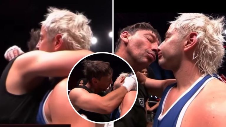 Rodrigo Gallina y Pollo Castillo protagonizaron comentado beso en la Noche de Combos