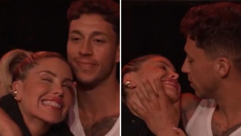 Con Mago Jiménez presente: Cote López protagonizó apasionado beso con Lucas Lama