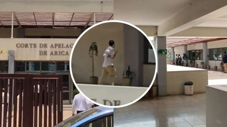 VIDEO | Impacto en Arica: Captan momento en que hombre fue abatido en plena Corte de Apelaciones