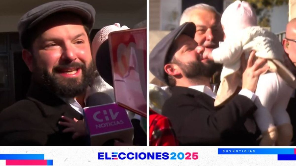 Pdte. Boric fue a votar con su hija Violeta en las Elecciones 2025 ...