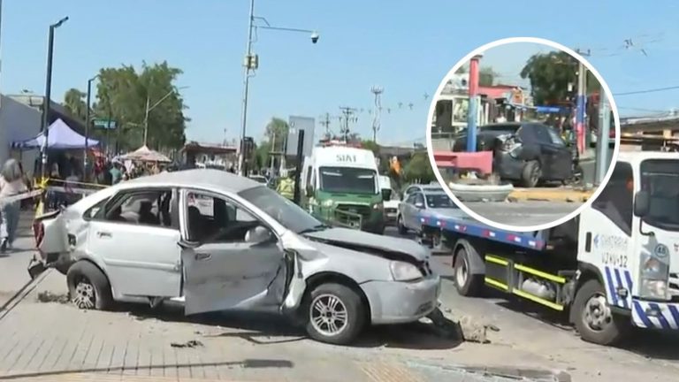 Caos vehicular en San Bernardo tras accidente de auto: Una persona quedó herida de gravedad