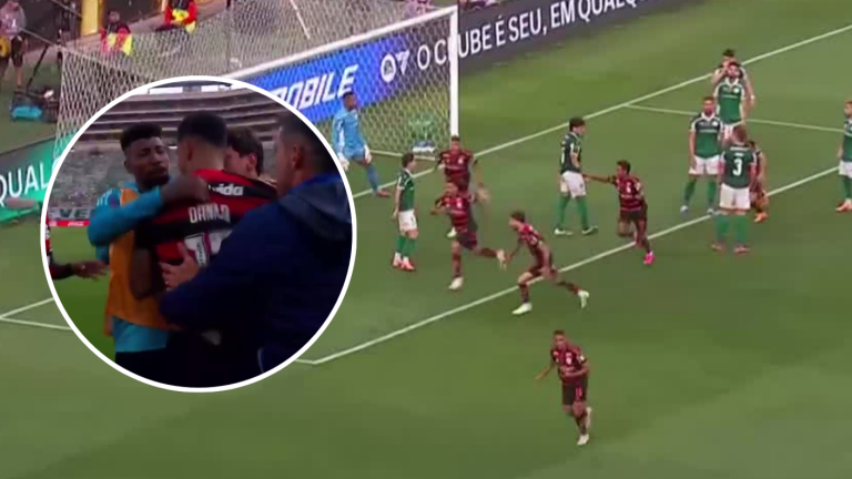 ¡Frentazo! Danilo abre la final de la Libertadores para Flamengo con potente cabezazo