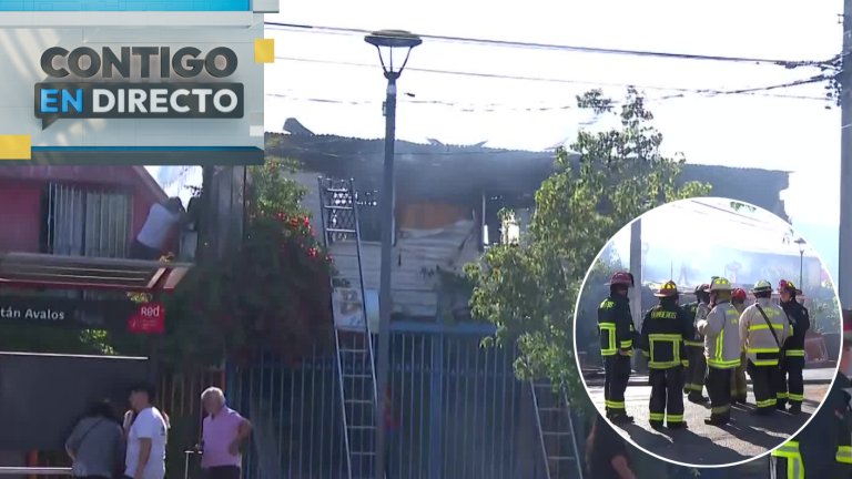Incendio en La Granja: Siniestro dejó una persona lesionada y pareja de adultos mayores evacuada