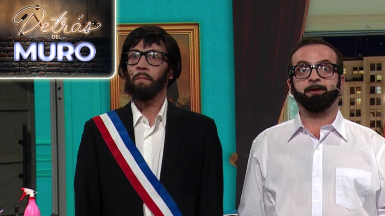 ¿Se parecen? La particular estatua del presidente que sacó carcajadas en Detrás del Muro