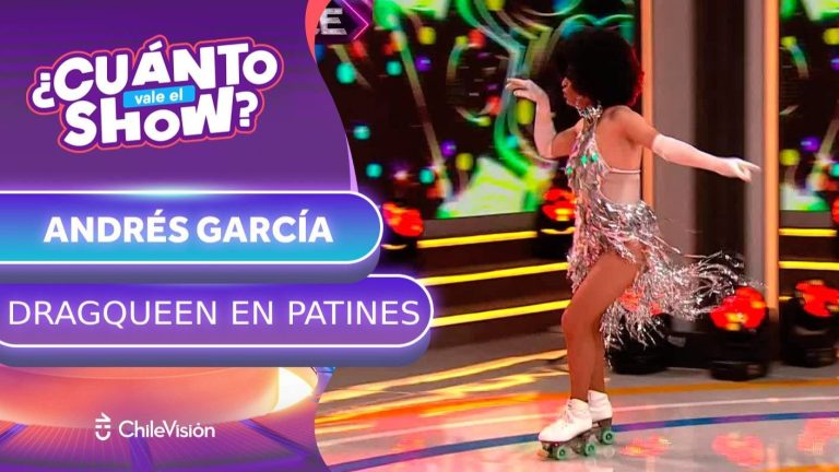 ¡Talento sobre ruedas! Este santiaguino hizo una intensa presentación en patines a lo drag queen