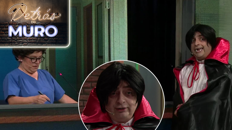 ¡Una atención de ultratumba! Feña el vampiro visitó EN VIVO el CESFAM de Detrás del Muro