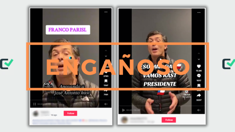 Video en el que Franco Parisi expresa su apoyo a José Antonio Kast para segunda vuelta no es actual