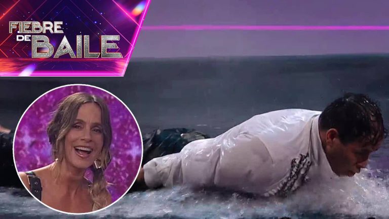 Pastelito lo hizo de nuevo: Se lanzó sobre pista de baile llena de agua e hizo el “pingüinito”