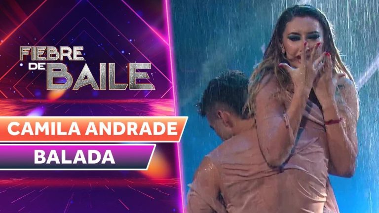 ¡Una balada intensa! Camila Andrade se lució con su primer baile en la lluvia al ritmo de Marc Anthony