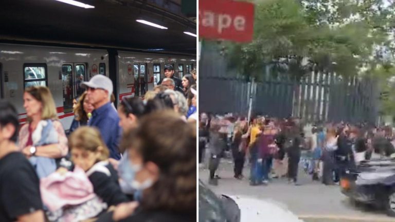 VIDEO | Aglomeraciones en Santiago y Providencia por cierre de 4 estaciones de Línea 1 del Metro