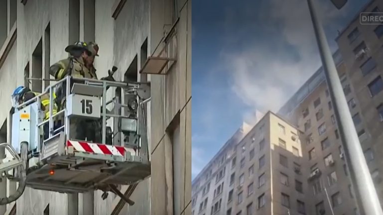 Incendio afecta histórico edificio de local comercial en cercanías de Plaza de Armas