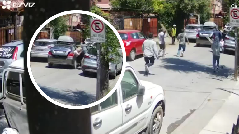 VIDEO | Delincuentes botaron a adulto mayor en silla de ruedas en violento asalto de Maipú