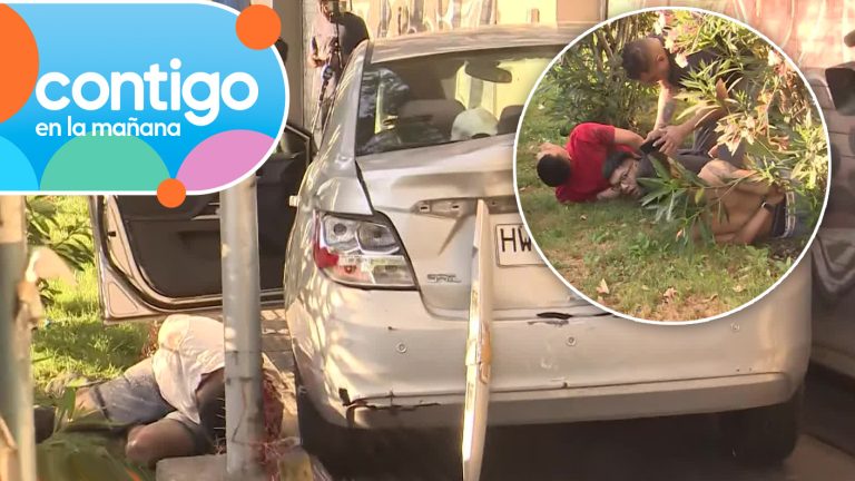 Persecución terminó en choque y con cuatro detenidos en Quinta Normal: Conducían en estado de ebriedad