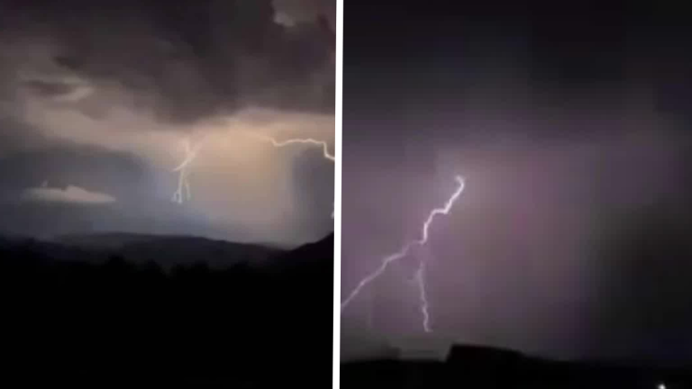 VIDEO | Impresionantes registros de la tormenta eléctrica que iluminó los cielos en Los Ríos y Los Lagos