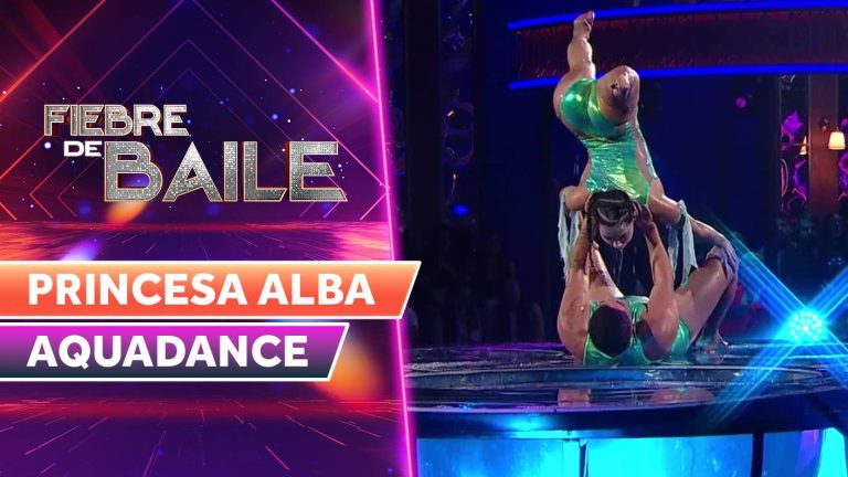 ¡Regresó el aquadance! Princesa Alba realizó una obra de arte con impactante performance