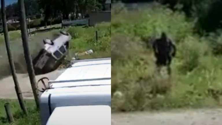Sujetos salieron caminando: Impactante choque de ladrones en desesperado escape