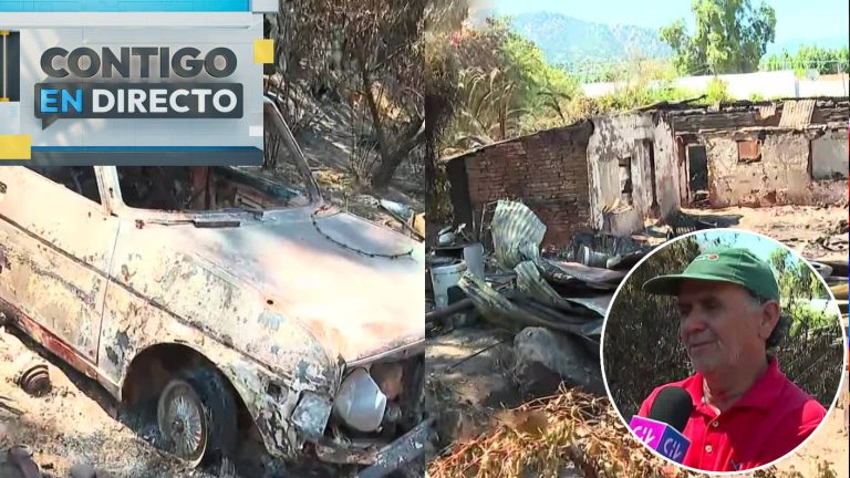 “Se quemó todo”: Impactante relato de familia que perdió su casa en incendio forestal en Pichidegua