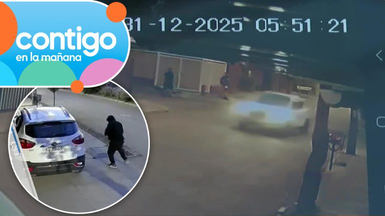 VIDEO | Registran violento asalto que sufrió familia en San Bernardo: Delincuentes tiraron arma tras fuga