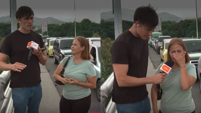 El emotivo despacho de Roberto Cox con madre venezolana quien se pudo contactar con su hijo que vive en Chile