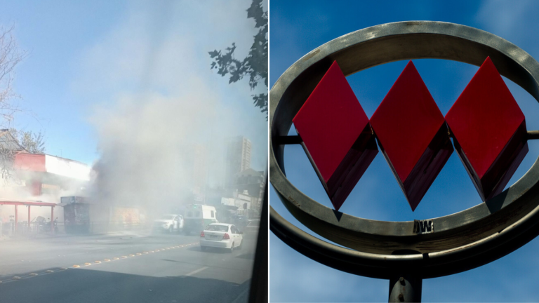 Emergencia en el Metro: Bomberos debió trabajar en incendio de Estación Patronato
