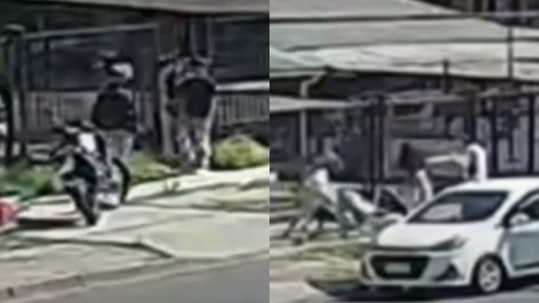 Turba de delincuentes asalta y golpea a joven en Conchalí