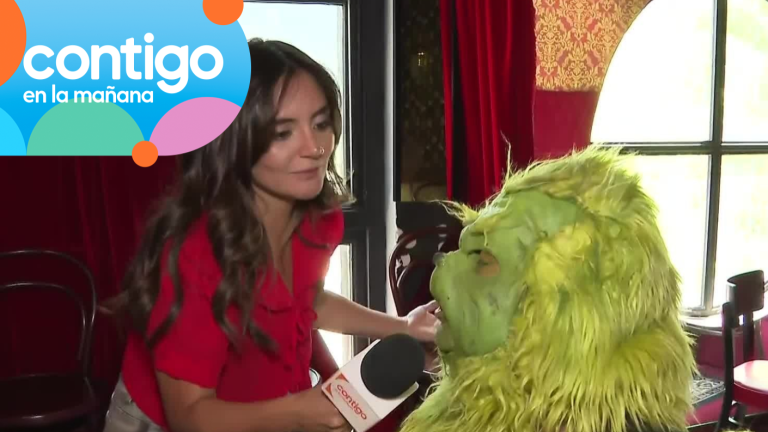 ¡Un Grinch amante de la Navidad! El divertido personaje desordenó el matinal con su irreverencia